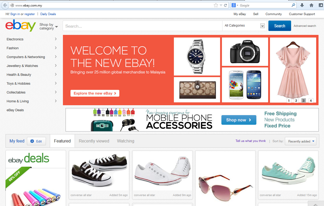 Ebay online shopping